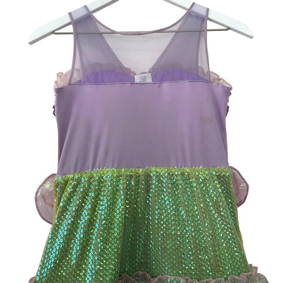 Disney Store Deluxe Ariel Little Mermaid Costume Dress Girls Size 10 L - Picture 9 of 10